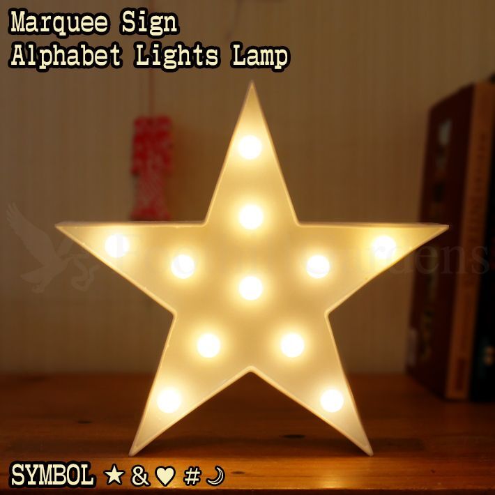 画像1: Marquee Sign Symbol Lights Lamp【全10種】