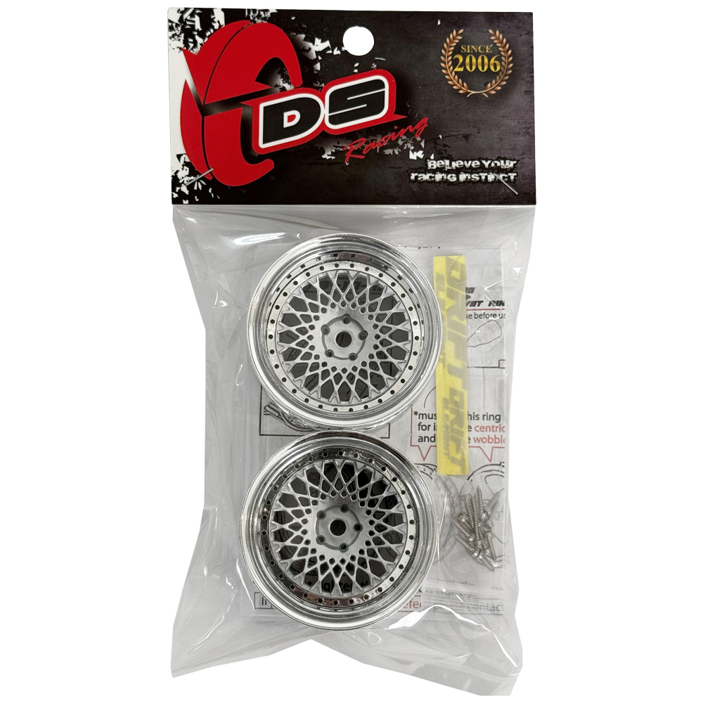 画像2: DRIFT ELEMENT SERIES RIM：Silver Mesh Chrome Lip Black Rivets