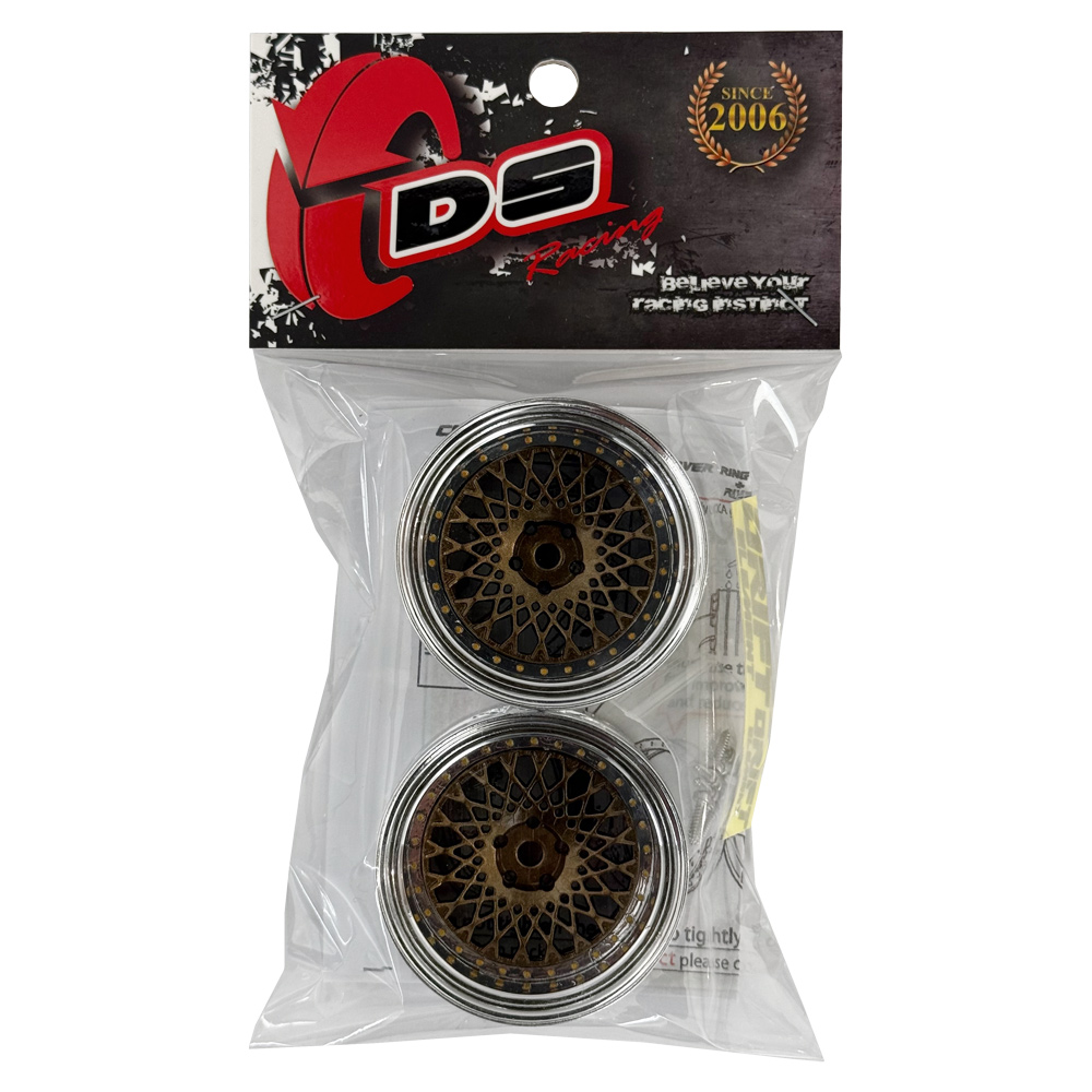 画像2: DRIFT ELEMENT SERIES RIM：Bronze Mesh Chrome Lip Gold Rivets