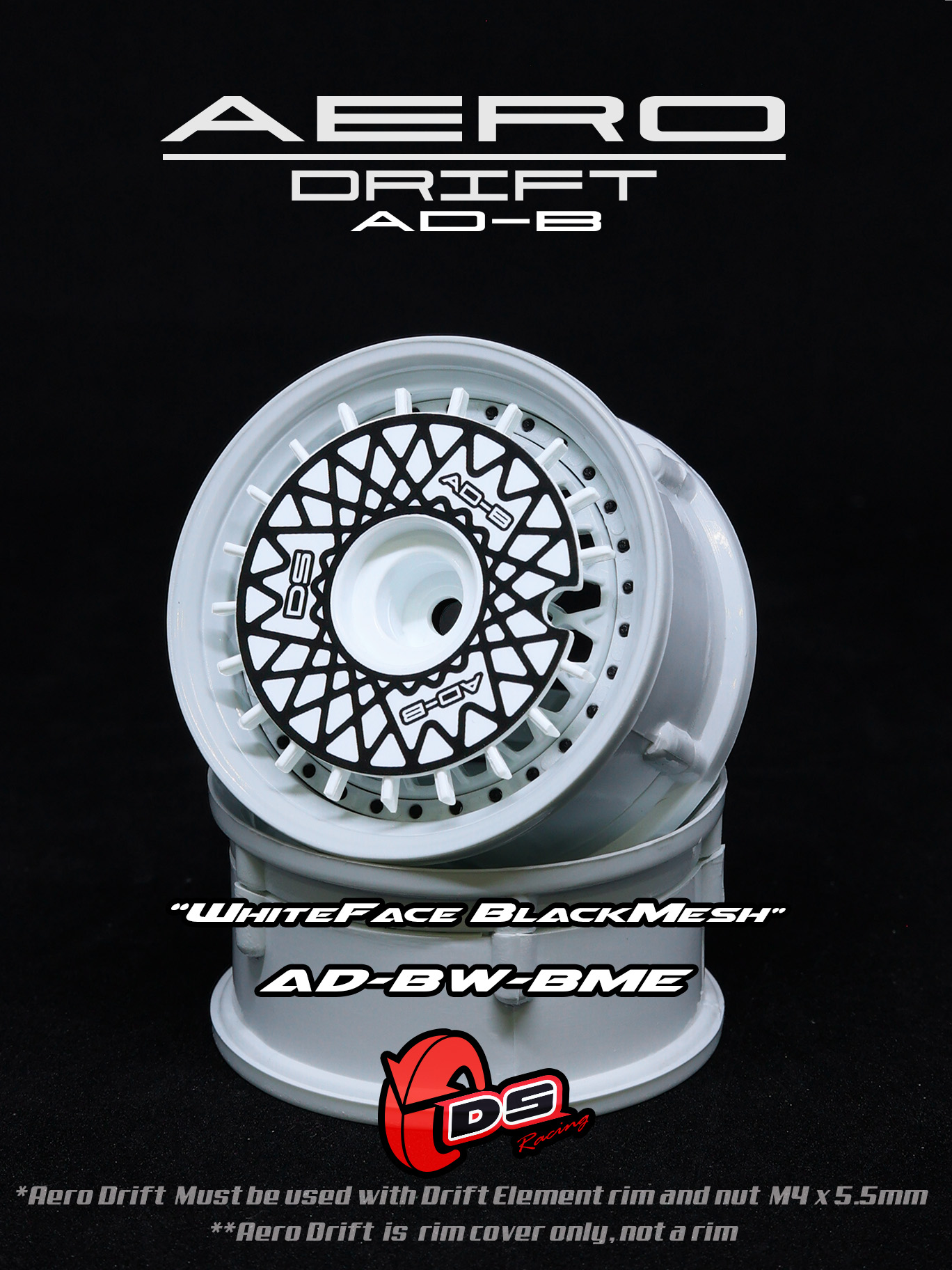 画像1: AERO DRIFT：Flat White / Black Mesh