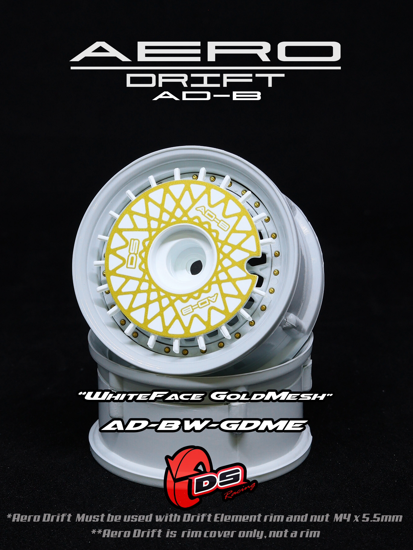 画像1: AERO DRIFT：Flat White / Gold Mesh