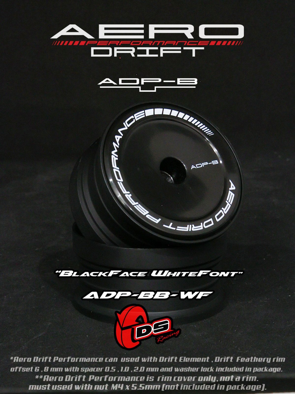 画像1: AERO DRIFT PERFORMANCE : Flat Black Face