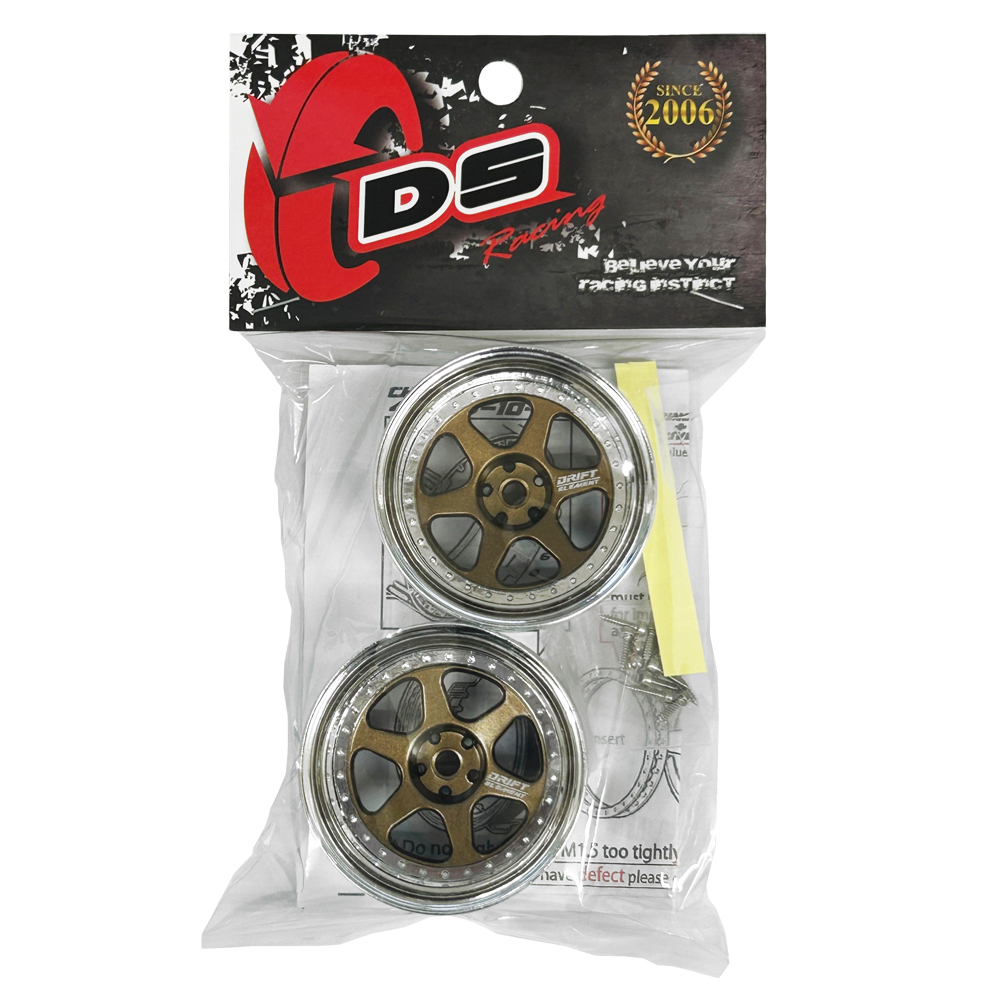 画像2: DRIFT ELEMENT SERIES RIM：Bronze 6Spokes Chrome Lip Chrome Rivets