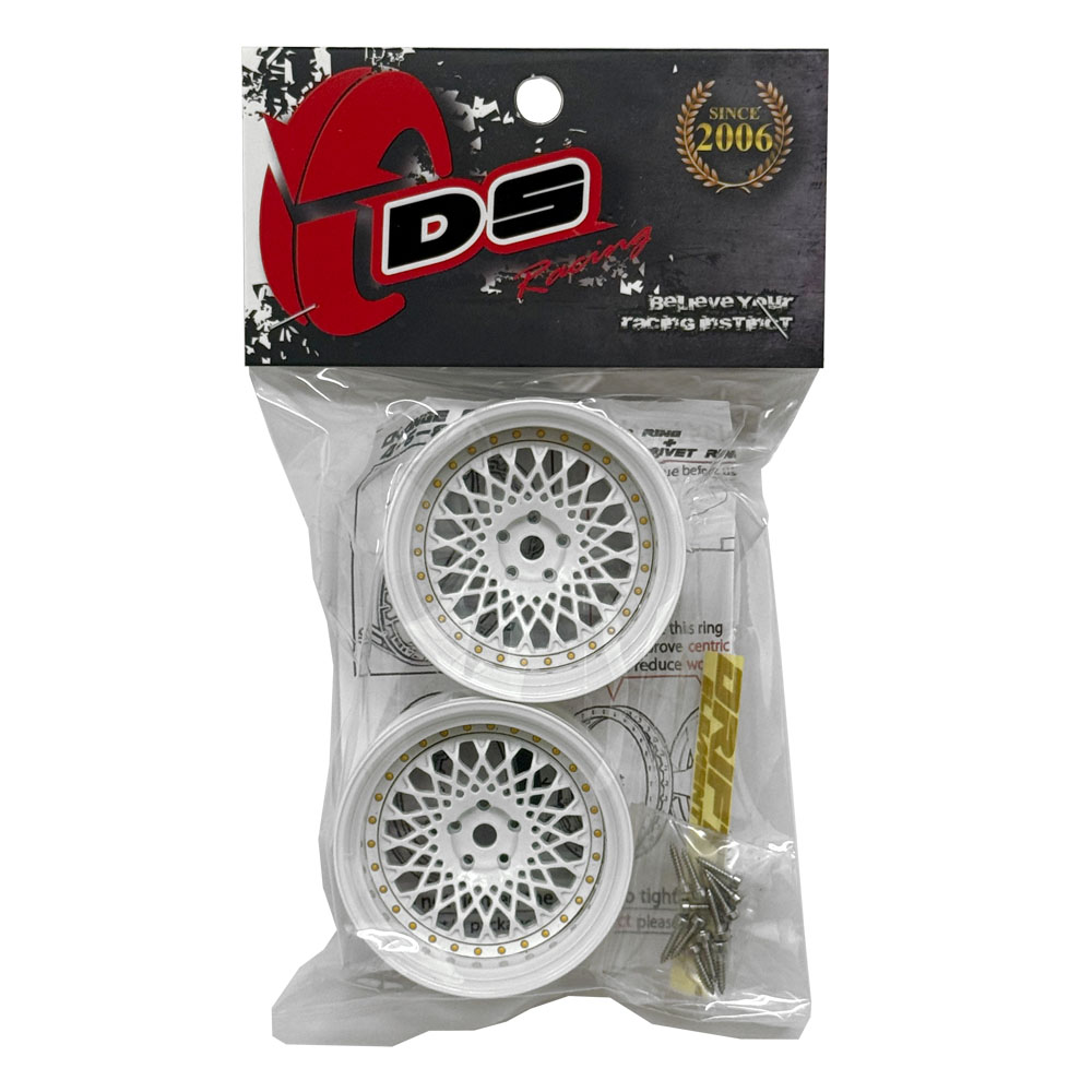 画像2: DRIFT ELEMENT SERIES RIM：White Mesh White Lip Gold Rivets