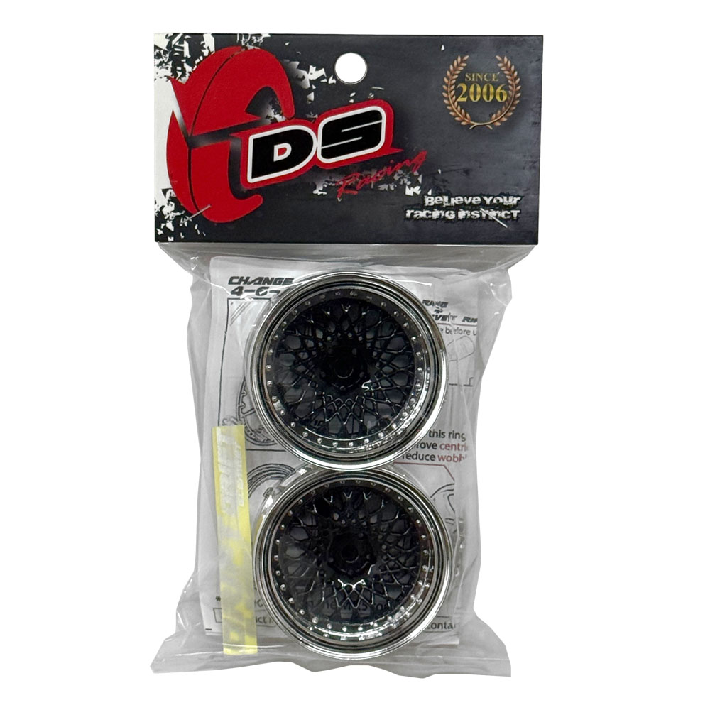 画像2: DRIFT ELEMENT SERIES RIM：Black Mesh Chrome Lip Chrome Rivets