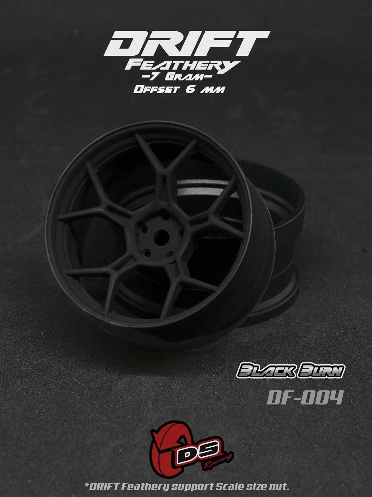 画像1: DRIFT FEATHERY RIM：Black Matte Standard off6