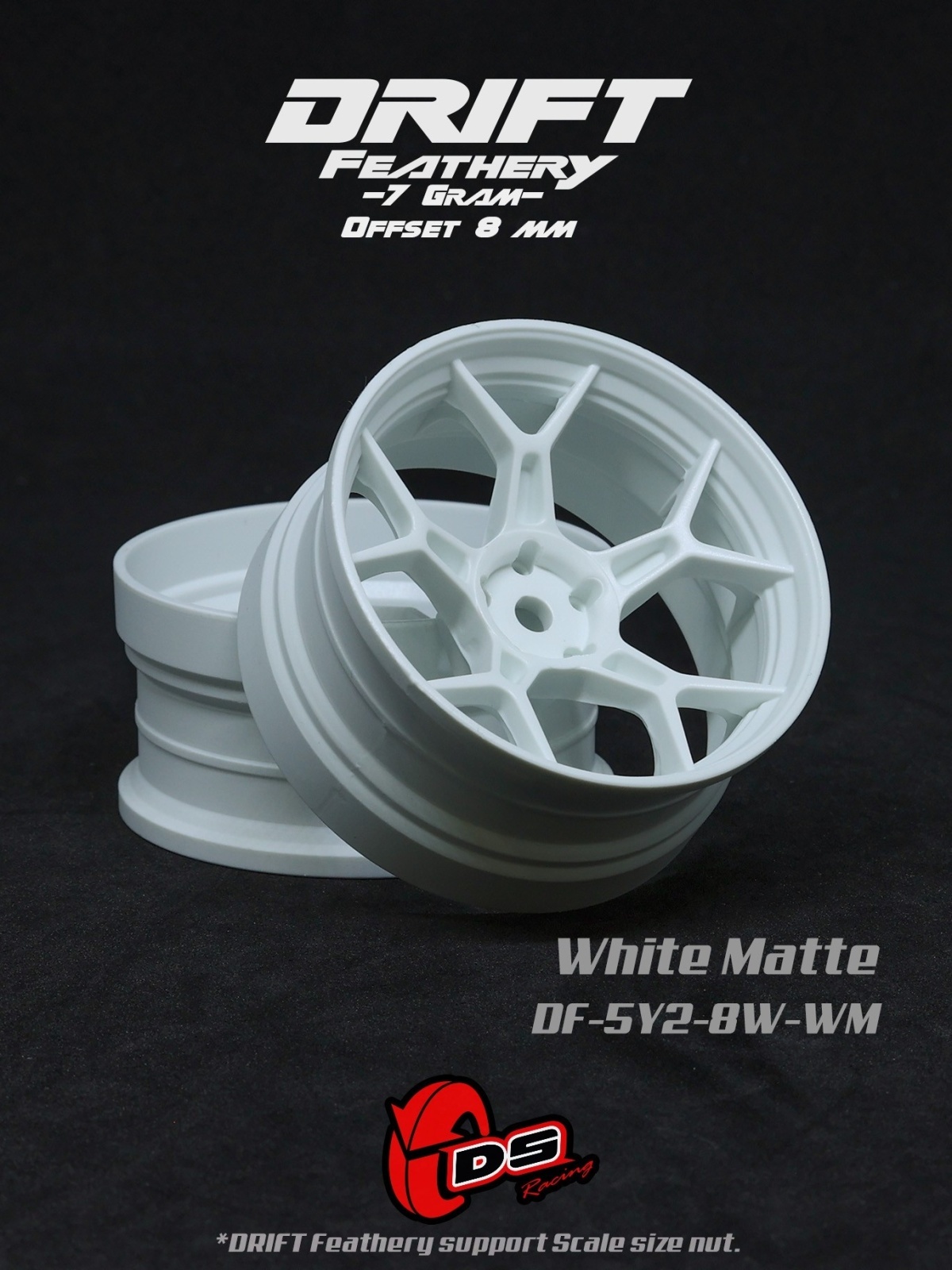 画像1: DRIFT FEATHERY RIM：5Y Spokes White Matte Standard off8