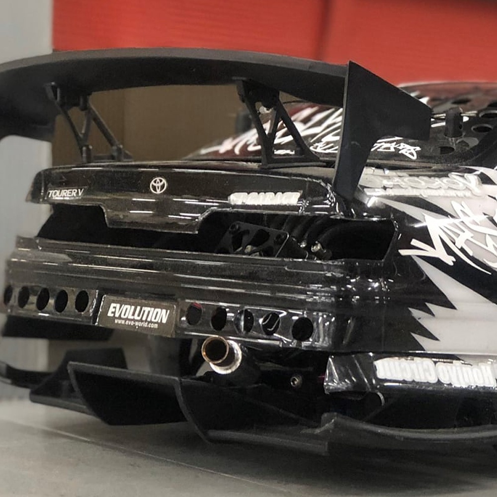 画像2: スタンダードステンレスマフラー（シングル　砲弾加工　出口径10Φ　ステー⇔出口15ｍｍ）