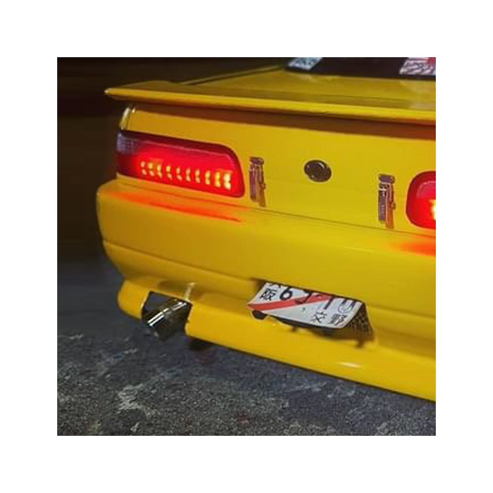 画像2: スタンダードステンレスマフラー（シングル　ドルフィン加工　出口径10Φ　ステー⇔出口20ｍｍ