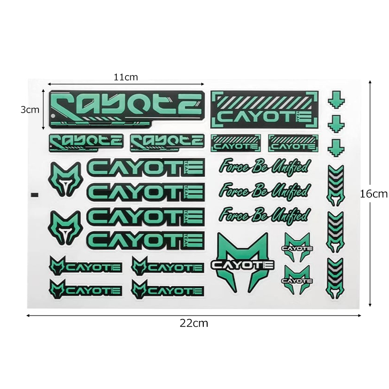 画像3: CAYOTE ステッカー レーシング用（２枚入）/ CAFS03