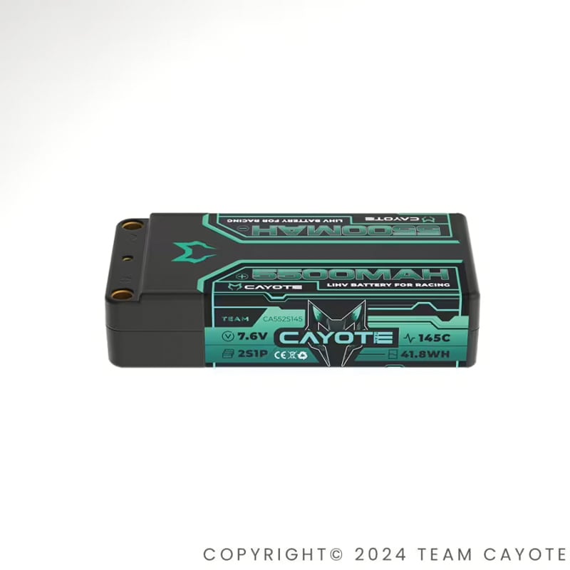 画像3: レーシングリポバッテリー 5500mAh ,145C ,2S1P ,7.6V ,41.8Wh