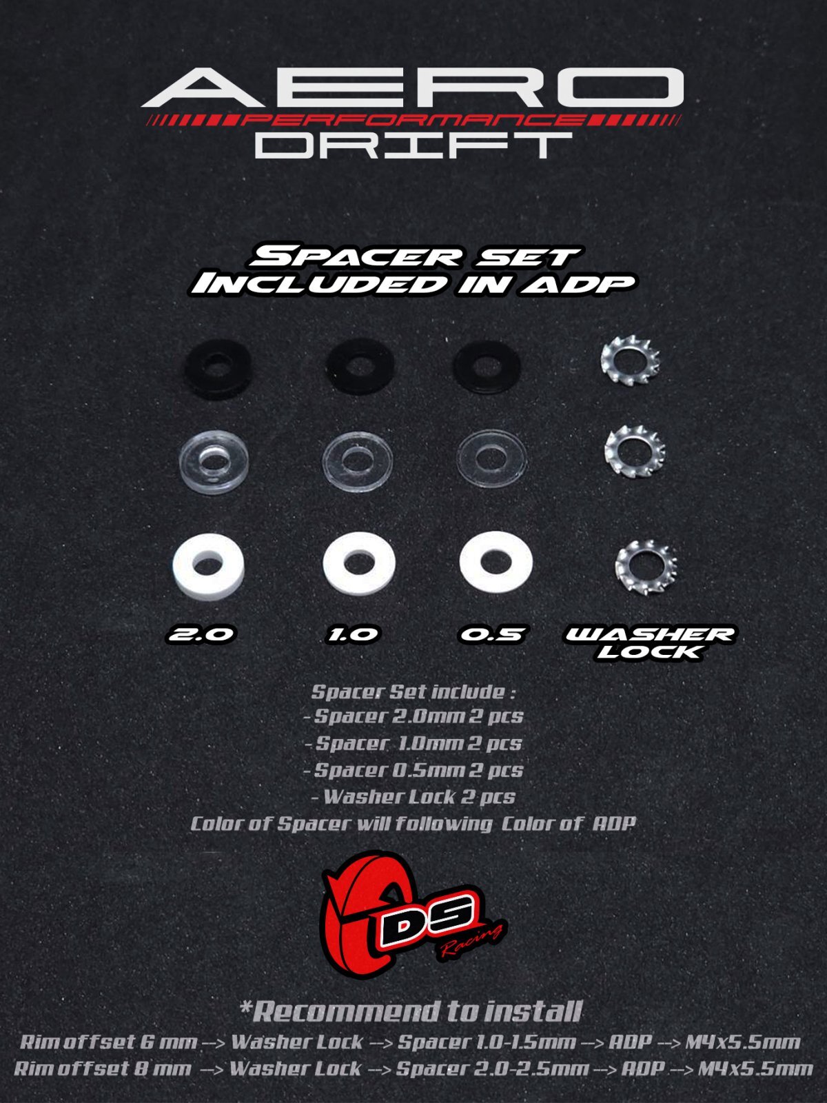 画像2: AERO DRIFT PERFORMANCE : Sloped Transparent / Black Lip