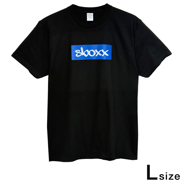 画像1: SBOXX Black T-shirt with Blue Square Logo（L size）