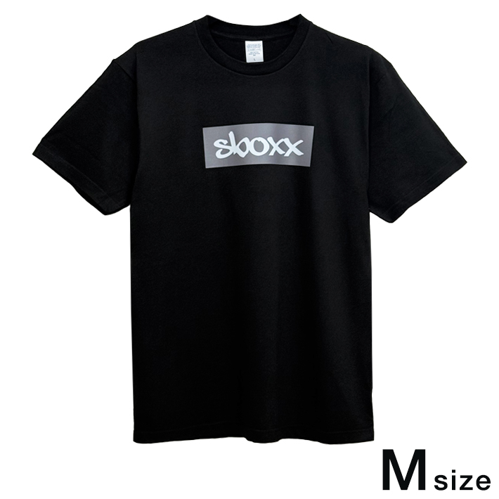 画像1: SBOXX Black T-shirt with Gray Square Logo（M size）