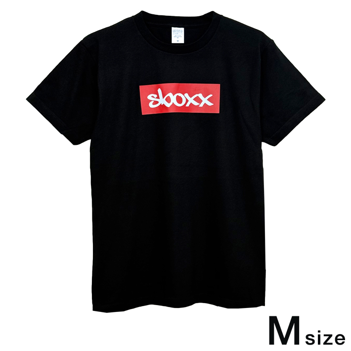 画像1: SBOXX Black T-shirt with Red Square Logo（M size）