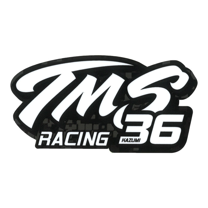 画像1: TMS Racing Sticker White Kazumi Takahashi Model