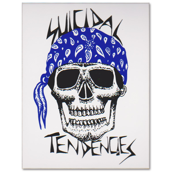 SUICIDAL TENDENCIES Blue Bandana Sticker