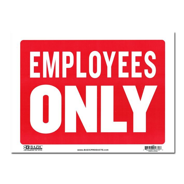 画像1: Sign Plate ［EMPLOYEES ONLY］