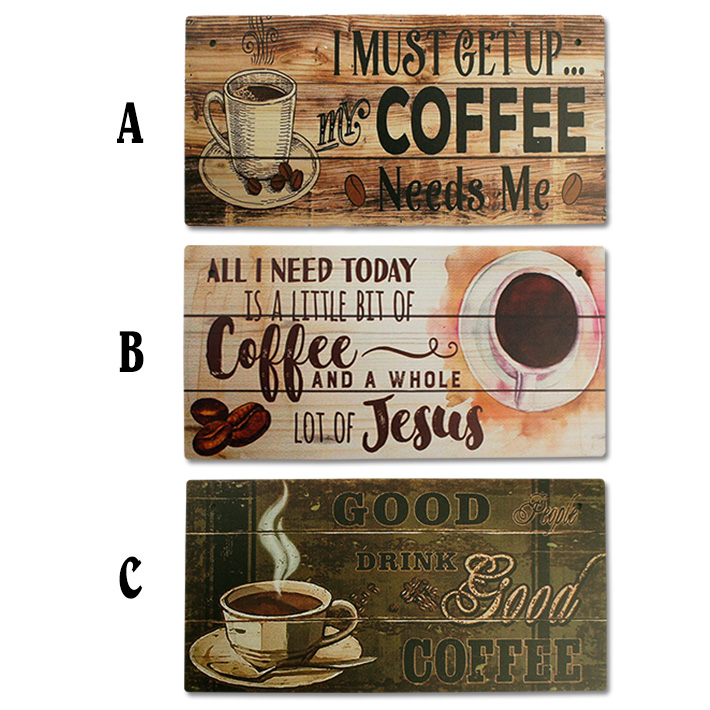 画像2: Cafe Wooden Hanging Signs【全3種】