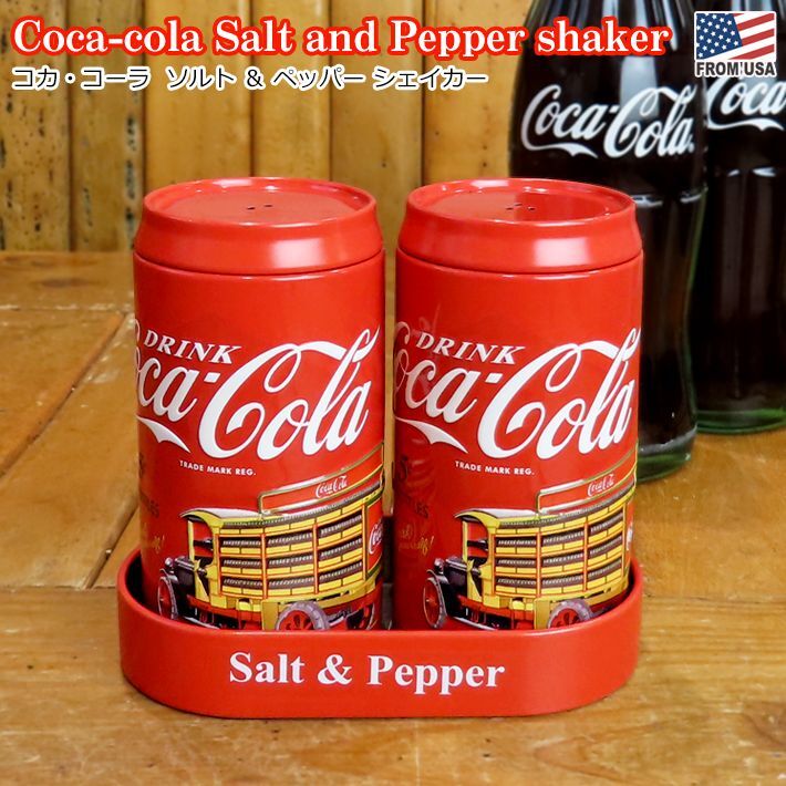 画像1: Coca-Cola Salt and Pepper Shaker