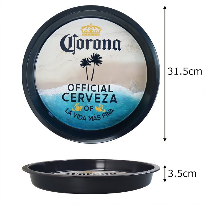 画像2: Corona Extra Round Tray Beach Scene