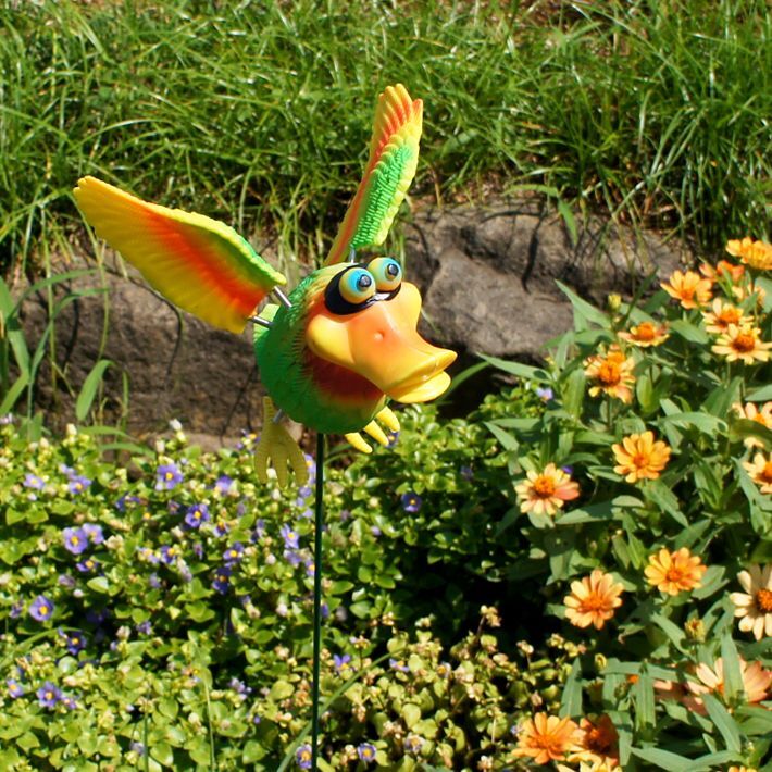 画像5: Yard Stake Tropical Bird with Springing Wings【全6種】