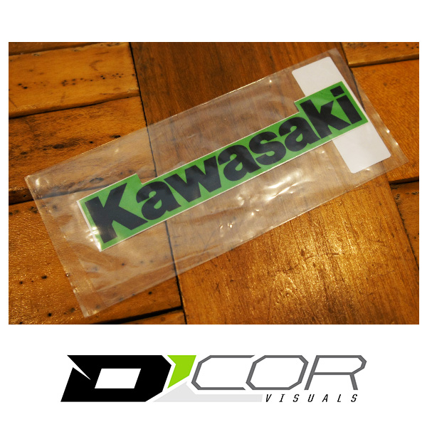 画像3: D'COR 6 inch Kawasaki Decal　【メール便OK】