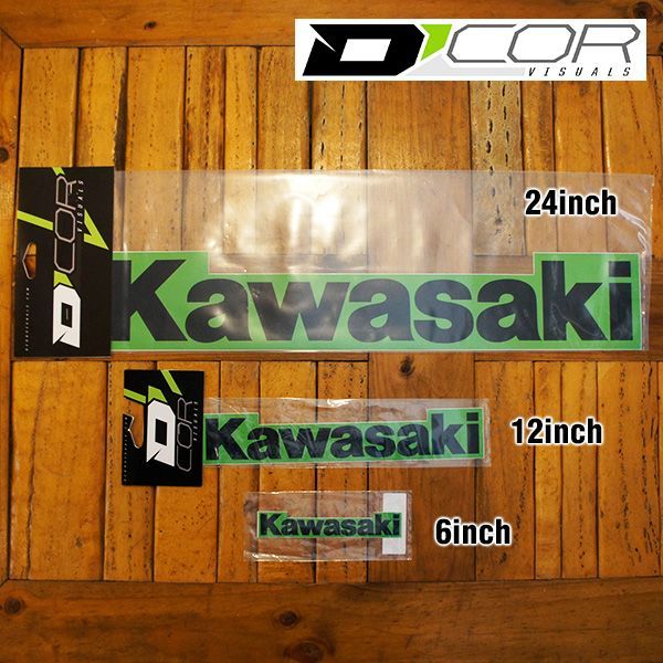 画像4: D'COR 6 inch Kawasaki Decal　【メール便OK】